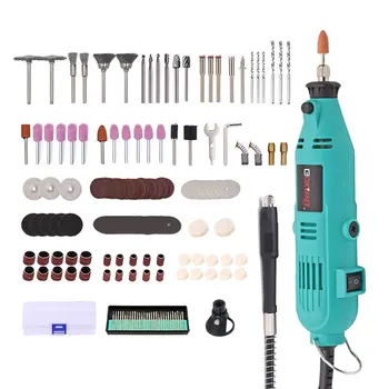 

GOXAWEE 220V Electric Mini Drill engraver Variable Speed Rotary with Flexible Shaft 181PCS Accessories Power Tools for Dremel