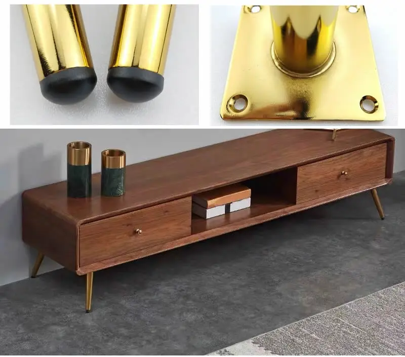 Description Picture 5 of itemBright gold Luxurious atmosphere, TV cabinet feet Sofa table and chair legs support Foot coffee table legs,furniture hardware