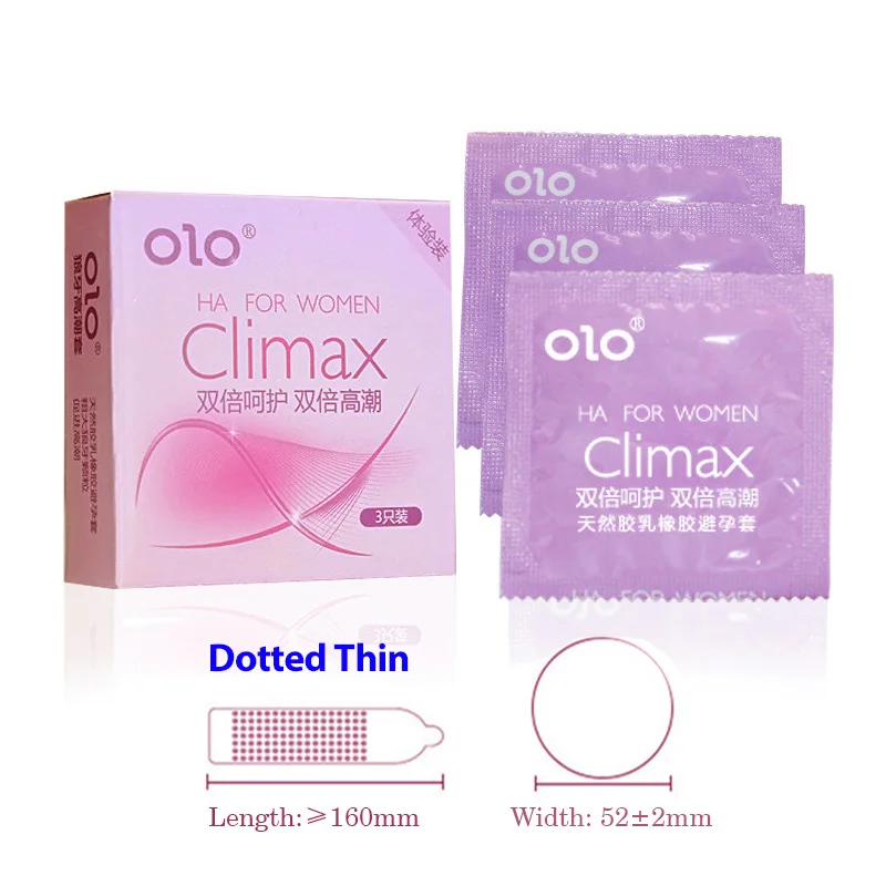 3Pcs Condoms Natural Latex Rubber large grain Condom Intimate Sex Toy Products CJ