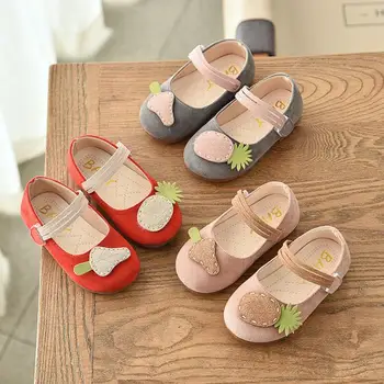 

JY Children girls fruit shoes Girls pineapple Shoes Flat Bean casual Shoes 21-30 QX-F89 TX07