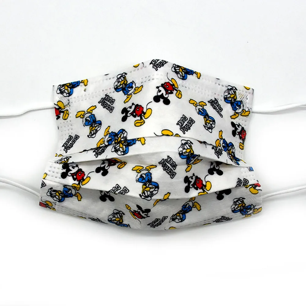 10/20/30/40/50/100Pcs Disney Disposable Child Mouth Mask Adult Cartoon Mickey Print Mask Kids 3Layer Filter Protective Face Mask