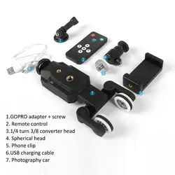 Мини трек слайдер беспроводной пульт дистанционного управления механизированная камера слайд видео для Canon Nikon sony DSLR камера смартфон