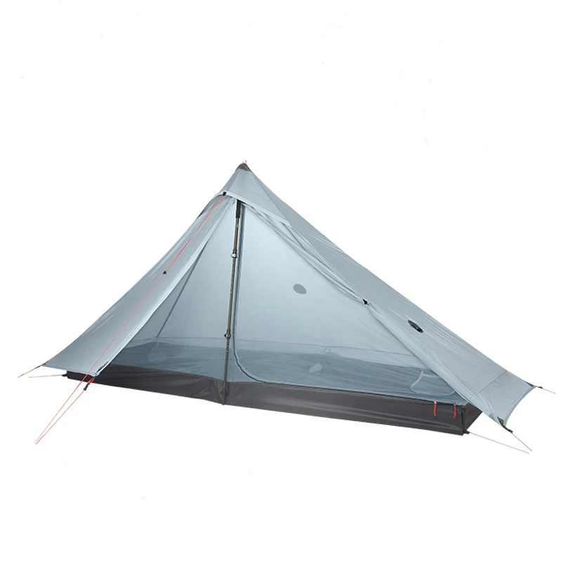 3F UL Шестерня безосколочная палатка для одного человека водонепроницаемая Сверхлегкая 20D силиконовая 3 сезона для кемпинга и пеших прогулок Lanshan 1 Pro