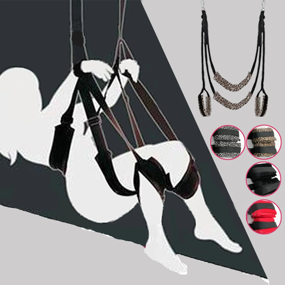 

Womens Sexy BDSM Bondage Door Slam Sex Swing Adult SM Love Game Fetish Bondage Leg Open Spreader for Women Men Couple Fidget Toy