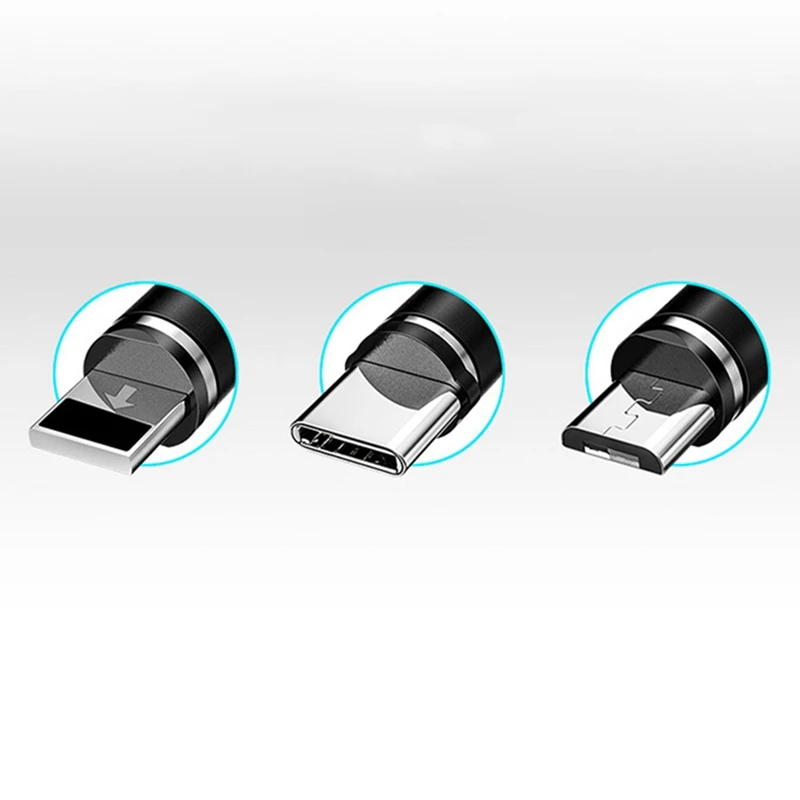 Магнитный 3 в 1 USB Автомобильное зарядное устройство для мобильного телефона кабель для передачи данных Соединительный адаптер для Apple Iphone Android Быстрая зарядка линия передачи данных