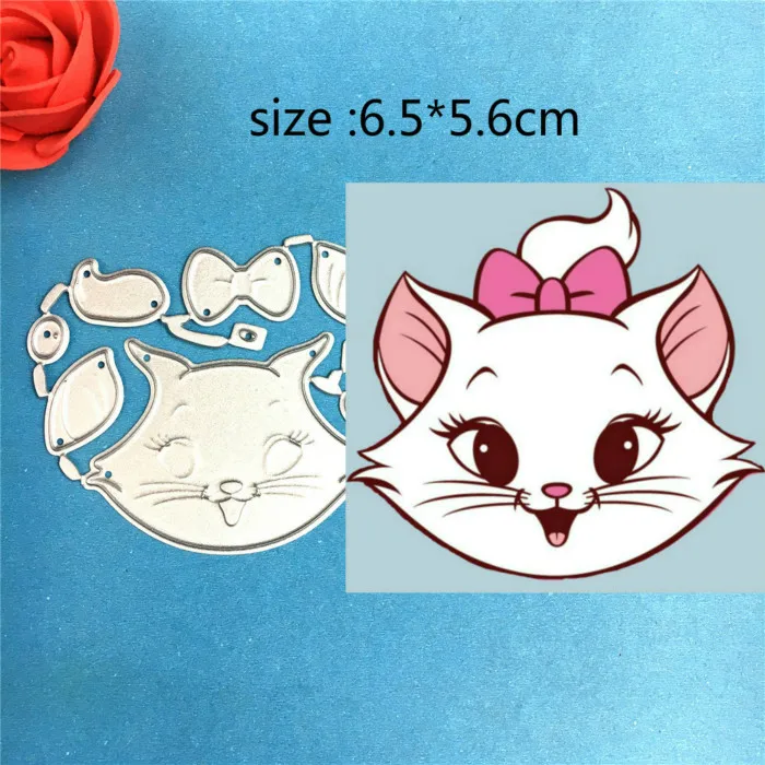 Прекрасный Marie Cat металлические режущие штампы для скрапбукинга тиснение папка Костюм для sizzix fustella big shot режущий станок