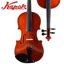 Капок скрипка V015, скрипка из цельного дерева ручной работы, блеск высококачественной скрипки, скрипка ручной работы, чехол с скрипой, бант канифоль