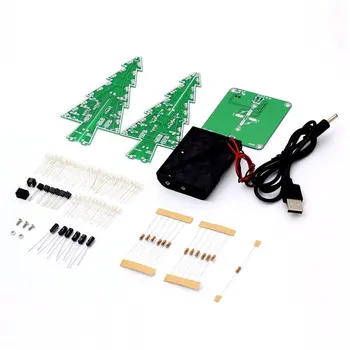 

Decor Electronic LED Flash Circuit Parts Christmas Tree 3D Tree LED DIY Kit Environmentally friendly materials