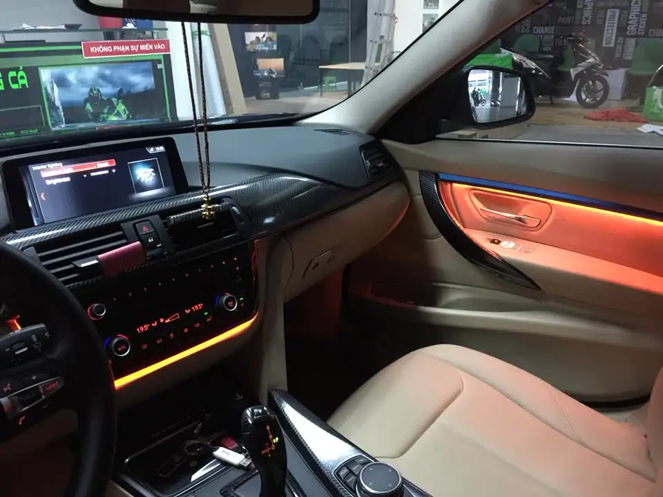 Для bmw f30 автомобильные неоновые внутренние дверные окружающие огни декоративное