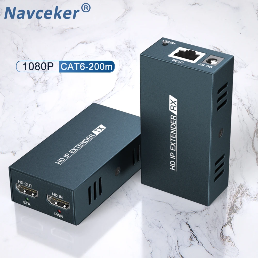 2021 Новый 200 м H.264 HDMI удлинитель RJ45 по IP TCP LAN сеть от Cat5 Cat5e Cat6 UTP/STP Ethernet | Электроника