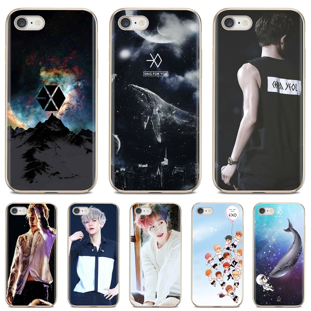 Силиконовые чехлы из ТПУ с изображением xiumin EXO Южной Кореи Группа логотип мягкий