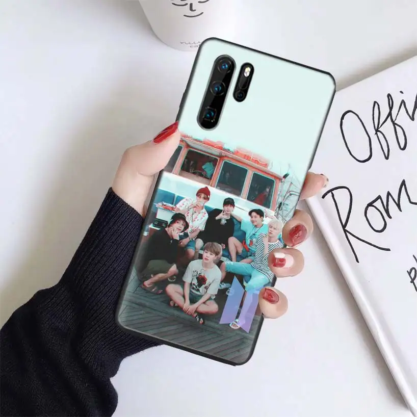 Korean popular KPop team Black Coque Case For Huawei Mate 30 20 10 P30 P20 P10 Pro Lite P Smart Z Soft Phone Cover - Цвет: BS129-2
