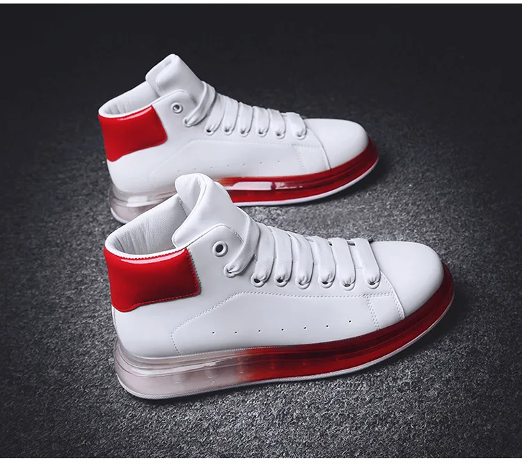 Luxury Brand Designer McQueen Shoes Men Casual Shoes Platform Sneakers AIR Buffer Men Cushion White Chunky Designer