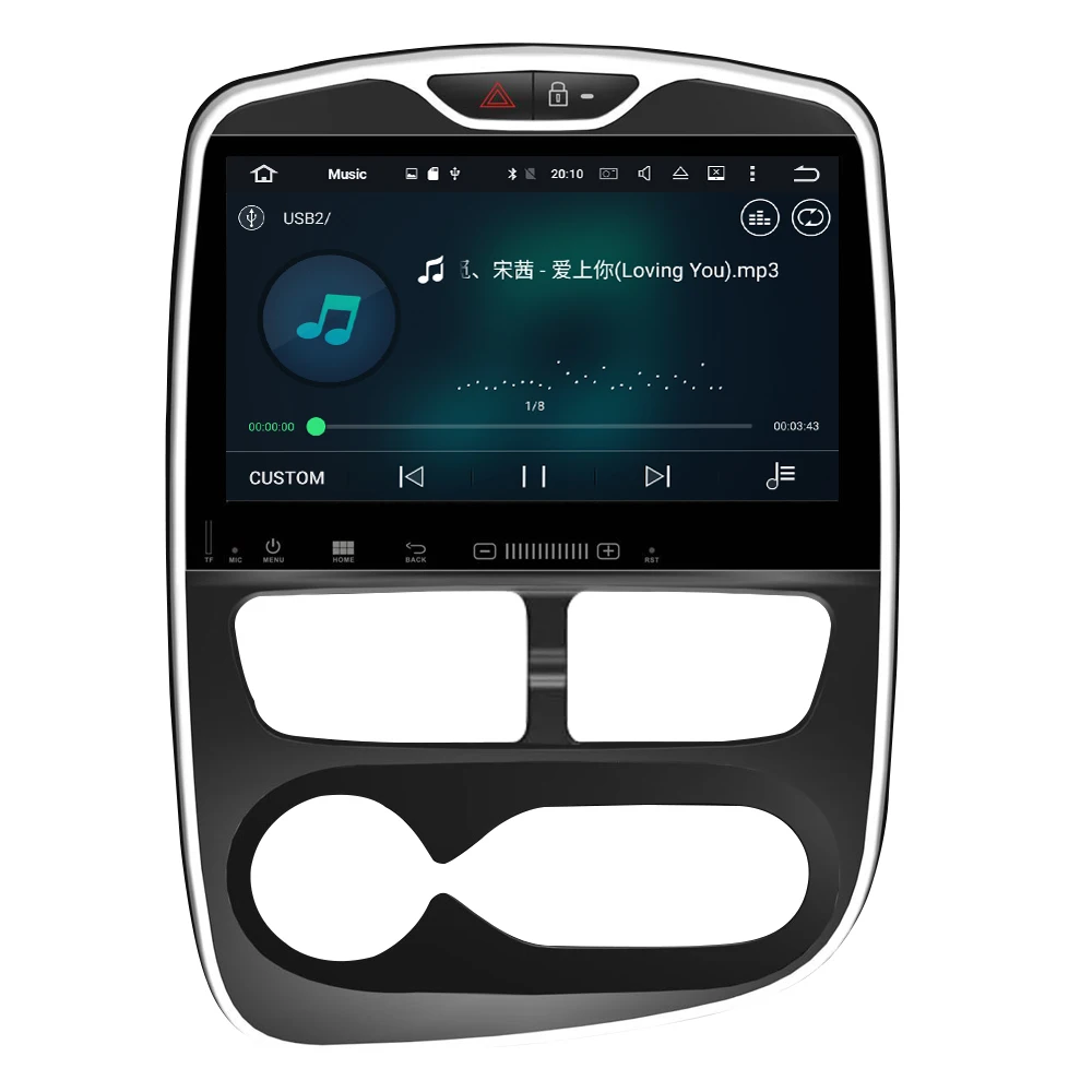 Android 10. Автомобильный dvd плеер GPS ГЛОНАСС навигация Мультимедиа для renault Clio 2012 2015