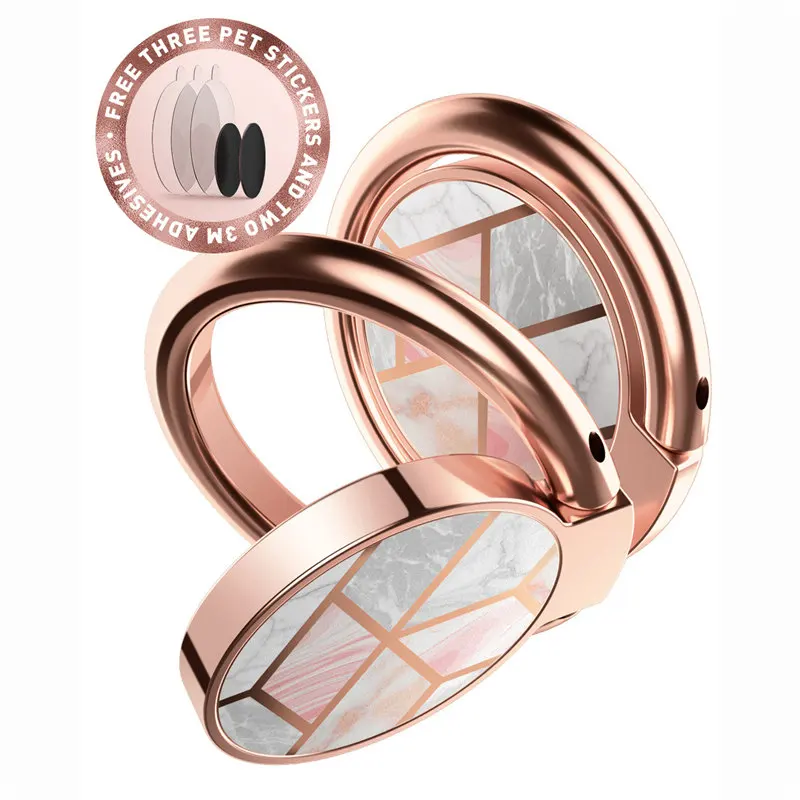 Cell Phone Finger Ring Holder I-BLASON Universal Kick Stand360 Degree Rotation 180 Degree Flip Magnetic Car Mountabl