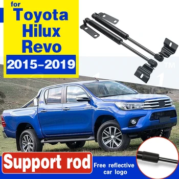 トヨタハイラックス revo 2015-2019 車のスタイリング修理されたフードフードガスショックリフトサポートバーロッドステンレス鋼スタイル