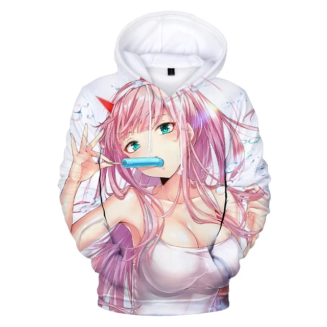 DARLING in the FRANXX 3D Anime Zero Two Hoodie 5