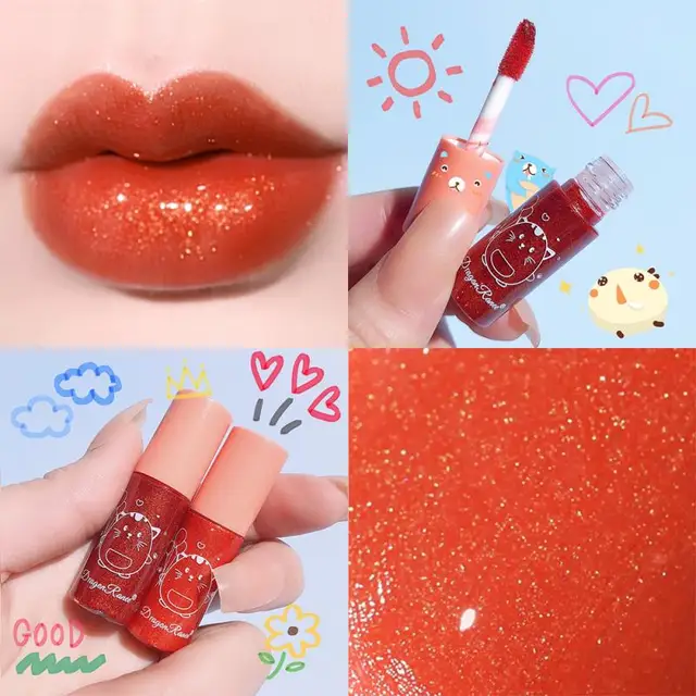 1 Pcs Velvet Shimmer Lip Glaze Smooth Waterproof Non stick Lip Gloss Belleza Batom Lips Makeup