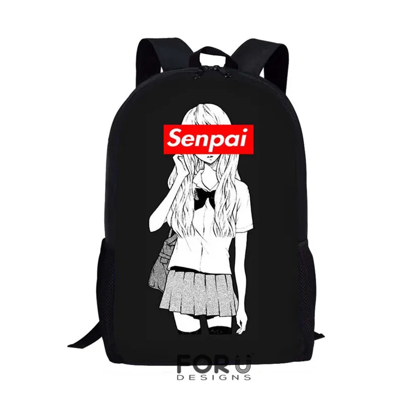 Sugoi Senpai аниме Waifu рюкзак для девочек-подростков 3 OCS/комплект школьных сумок, комплект детской сумки на плечо, сумка-портфель Mochila Infantil - Цвет: Z5095C