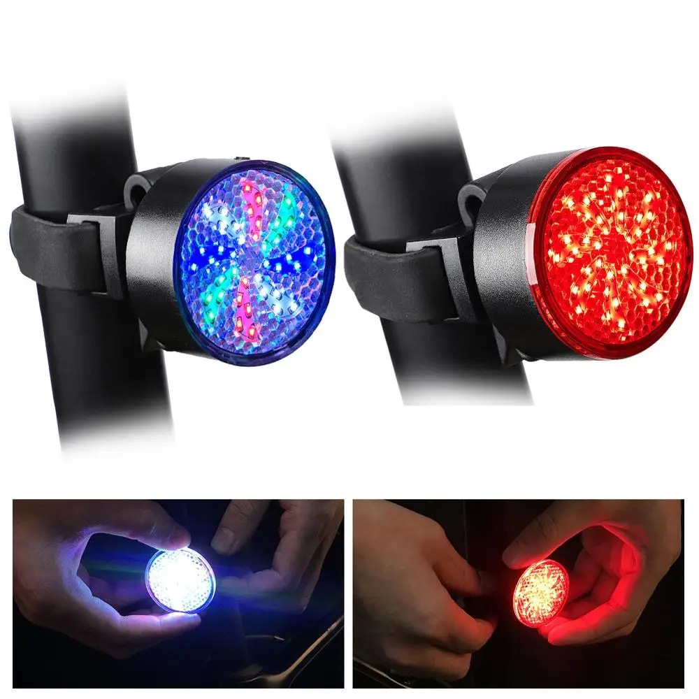 

USB Charging Bicycle Taillight Lamp Mountain Bike Riding Equipment Accessories Warning Light Upgrade COB Lamp Beads