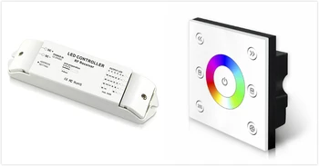 

P3X+R4-2.4G New goods white glass touch sensor DMX 2.4G rf rgb led touch controller