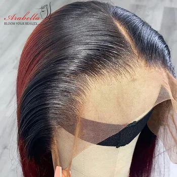 

13x6 Lace Front Human Hair Wigs Straight 180% Density Pre Plucked For Black Women Arabella Brazilian Remy Hair Lace Front Wig