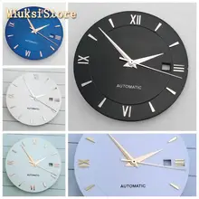 Goutent 33 мм черный/белый/синий стерильный циферблат+ стрелки часов подходят Miyota 8205/8215/821A/82 серии, Mingzhu DG2813 механизм