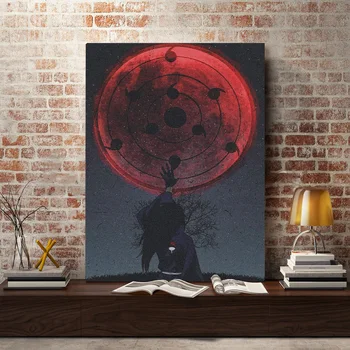 

Canvas Prints Painting Madara Uchiha Pictures Wall Artwork Naruto Home Decor Modular Japan Anime Poster Modern For Living Room