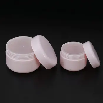 

Cream Jar Bottle Round Empty PP Plastic Cosmetic Container For Beauty Small Sample Makeup Sub-bottling With Screw Caps