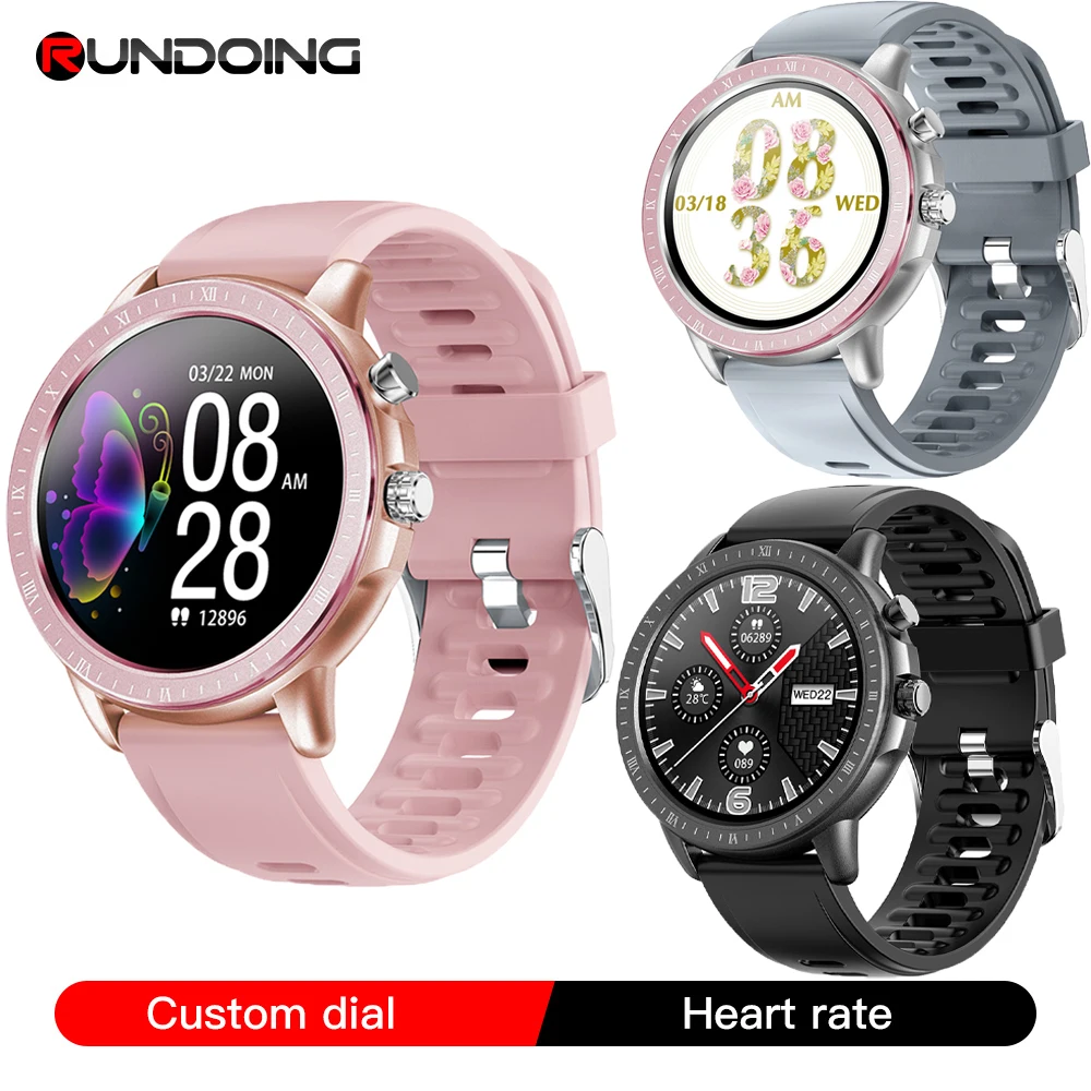 

RUNDOING 2020 New Smart Watch S02 Women Men Full Touch Screen Heart Rate Monitor Fitness Tracker Smartwatch For Ios And Android