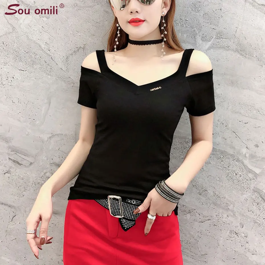 cold shoulder fitted tops