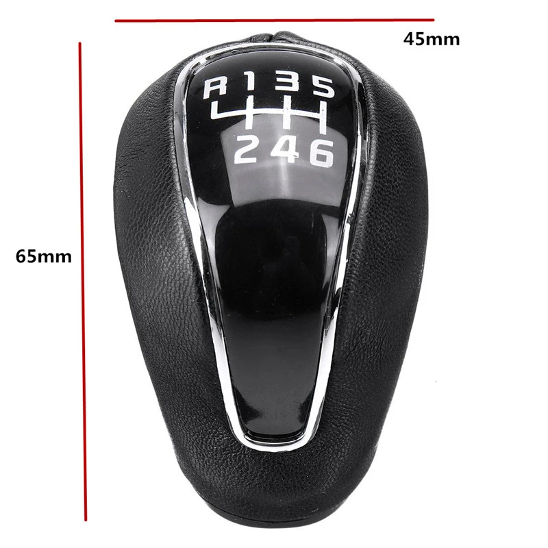 6 Speed PU Leather Car MT Gear Shift Knob Lever Stick Shifter Knob For Kia K2 K3 K4 Sportage for Hyundai IX25 Creta 2012