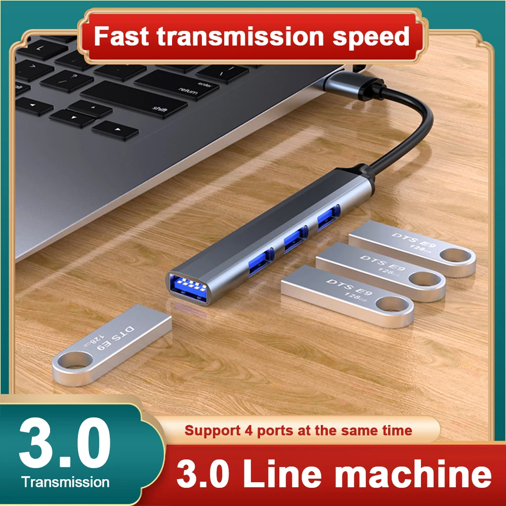 USB C HUB 3.0 Type C 3.1 3/4 Port Multi Splitter Adapter OTG USB for Macbook Pro 13 15 Air Mi Pro HUAWEI PC Accessories