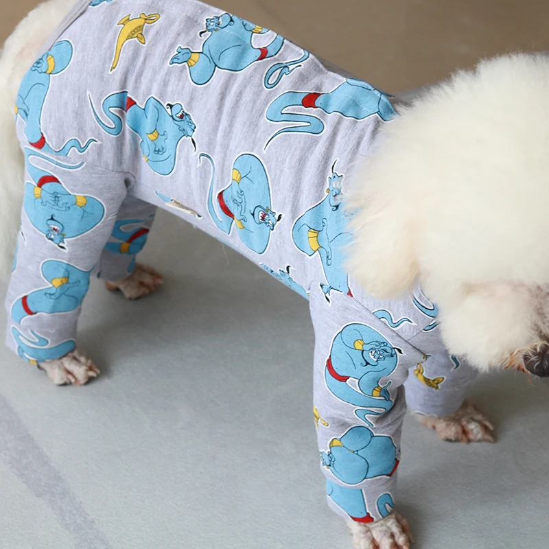 Cachorro de Perro Ropa de Ocio con botón Mono Transpirable Suave Mascota Ropa Suave y cómoda Atyhao Pijama para Mascotas Mono para Perro Rosa XL