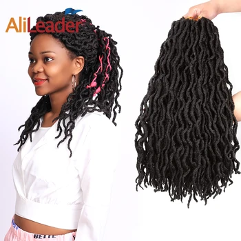 

Alileader Curly Faux Locs Crochet Hair More Durable Faux Locs Crochet Hair Synthetic Ombre Crochet Hair Dreadlocks Extensions