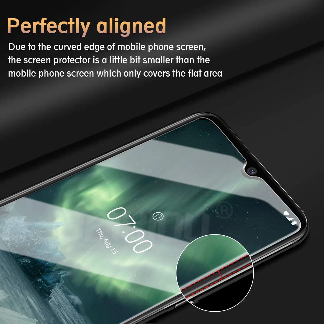Полное закаленное стекло для Nokia 7,2 стекло протектор экрана 2.5D 9h закаленное стекло для NOKIA 7,2 пленка