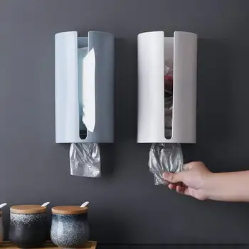 

NO DRILL Kitchen Tissue Box Cover Napkin Holder For Paper Towels Box Bathroom Napkins Tissue Wall Mounted Container