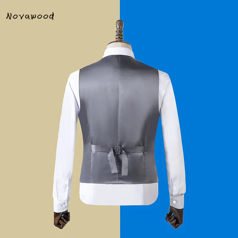 Novawwood новейший дизайн мужской костюм из 3 предметов мужские блейзеры Смокинги Костюмы жениха лучшие свадебные костюмы
