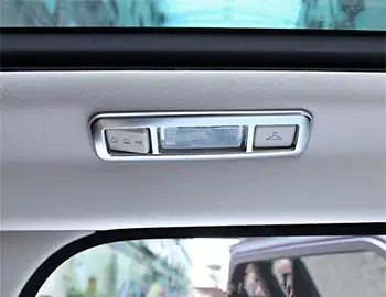 

ABS Matte Chrome Interior Car Roof Reading Light Frame Cover Trim for Land Rover Range Rover Evoque 2012-2015
