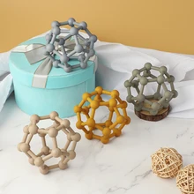 Anneau de Dentition en Silicone Souple et Transformable pour Enfant, Produit Créatif, Jouet à Mâcher, Cadeau d'Allaitement pour Bébé, Nouveau Style 