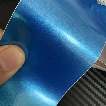 

Pearl blue Gloss Metallic Gloss Vinyl Wrap For whole car wrap Covering foil PROTWRAPS Low tack glue Like 3M Quality 1.52X20Mt