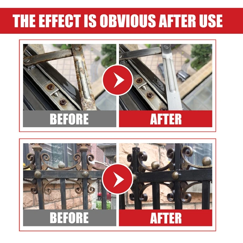Universal Rust Remover Water-based Metallic Paint Metal Rust Conversion Agent Self Etching Primer Good Adhesion 100g