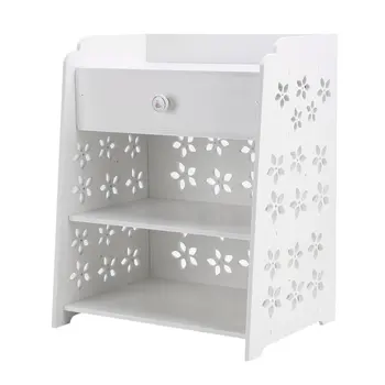 

Coffee Table Modern Storage Rack Wood Cabinet Bedroom Flower Bedside Table Universal Home Nightstand Elegant Bedroom Furniture