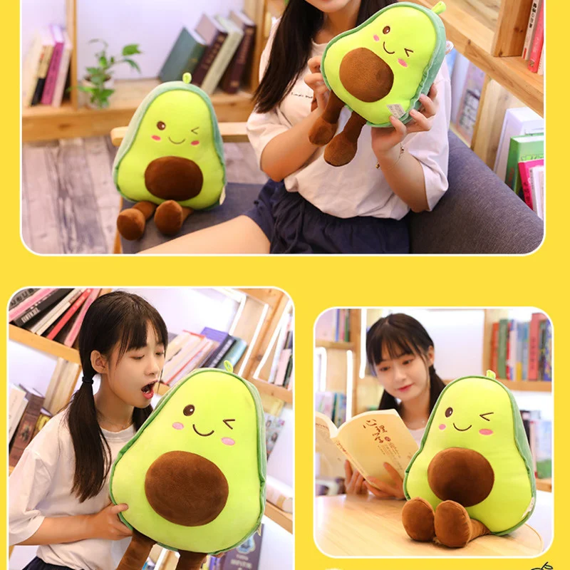 Мягкие игрушки авокадо мягкие анимационные фрукты и растения - Цена: 