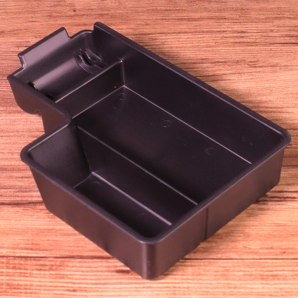 1Pc Black Central Storage Box Armrest Glove Holder Plate Car Container Organizer Fit for VW Golf MK6 2009 2010 2011 2012 2013 (7)