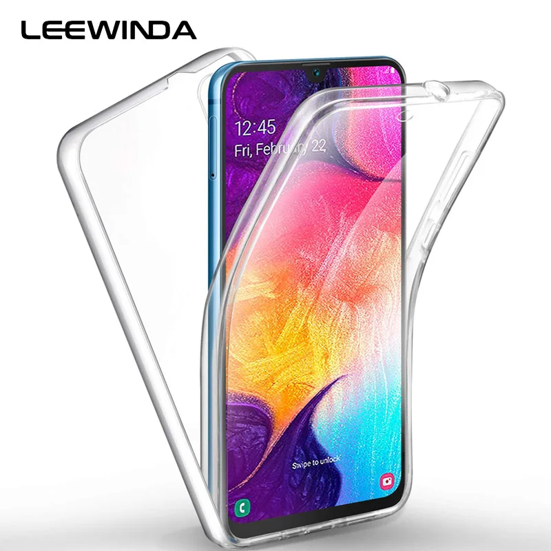 

For Samsung Galaxy A50 A40 A30 A10 M20 M10 Case 360 Degree Full Cover Silicone Luxury Soft TPU Case