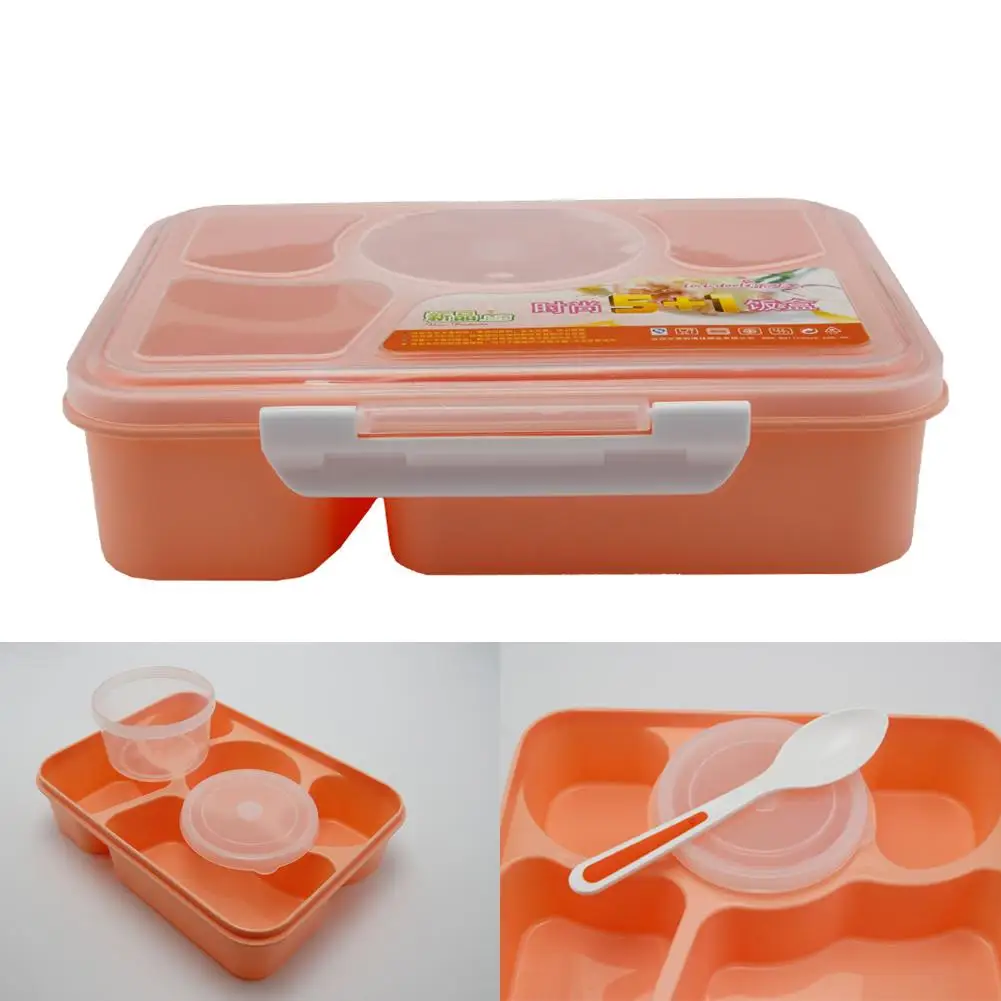 Микроволновая печь Bento Ланч-бокс Microwavable контейнер для еды коробка с ложкой посуда