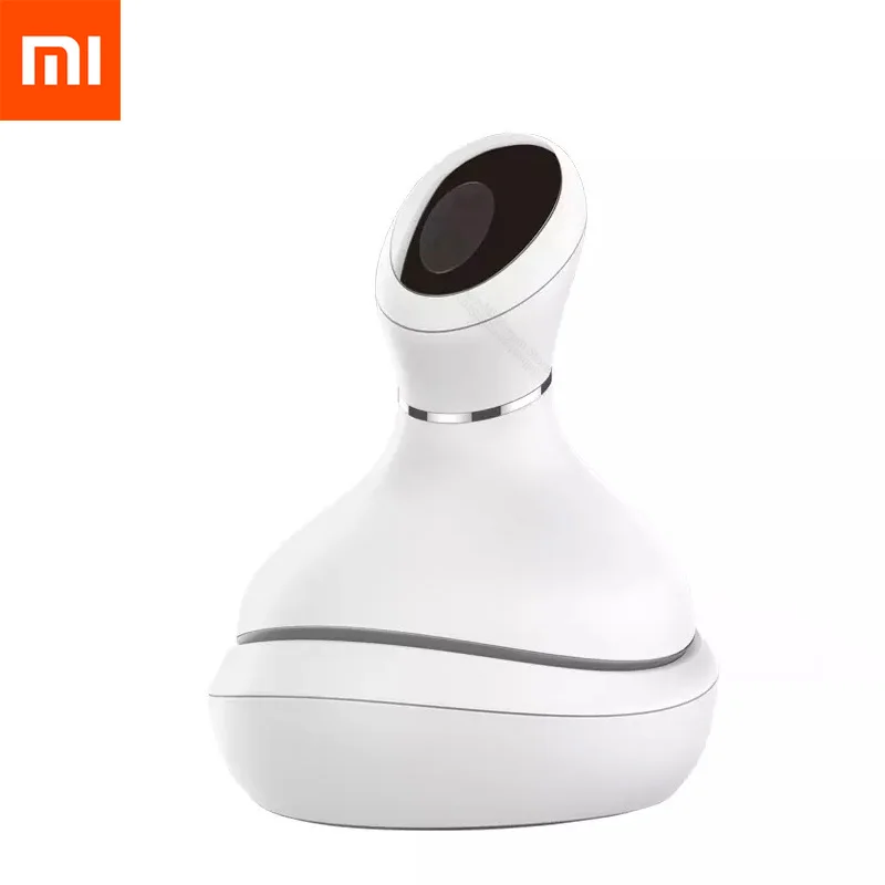 Xiaomi мини-массажер для головы с 4 колесами, Вращающийся Массажер, круговой светодиодный дисплей, влажный сухой массажер, рождественский подарок для родителей и девочек