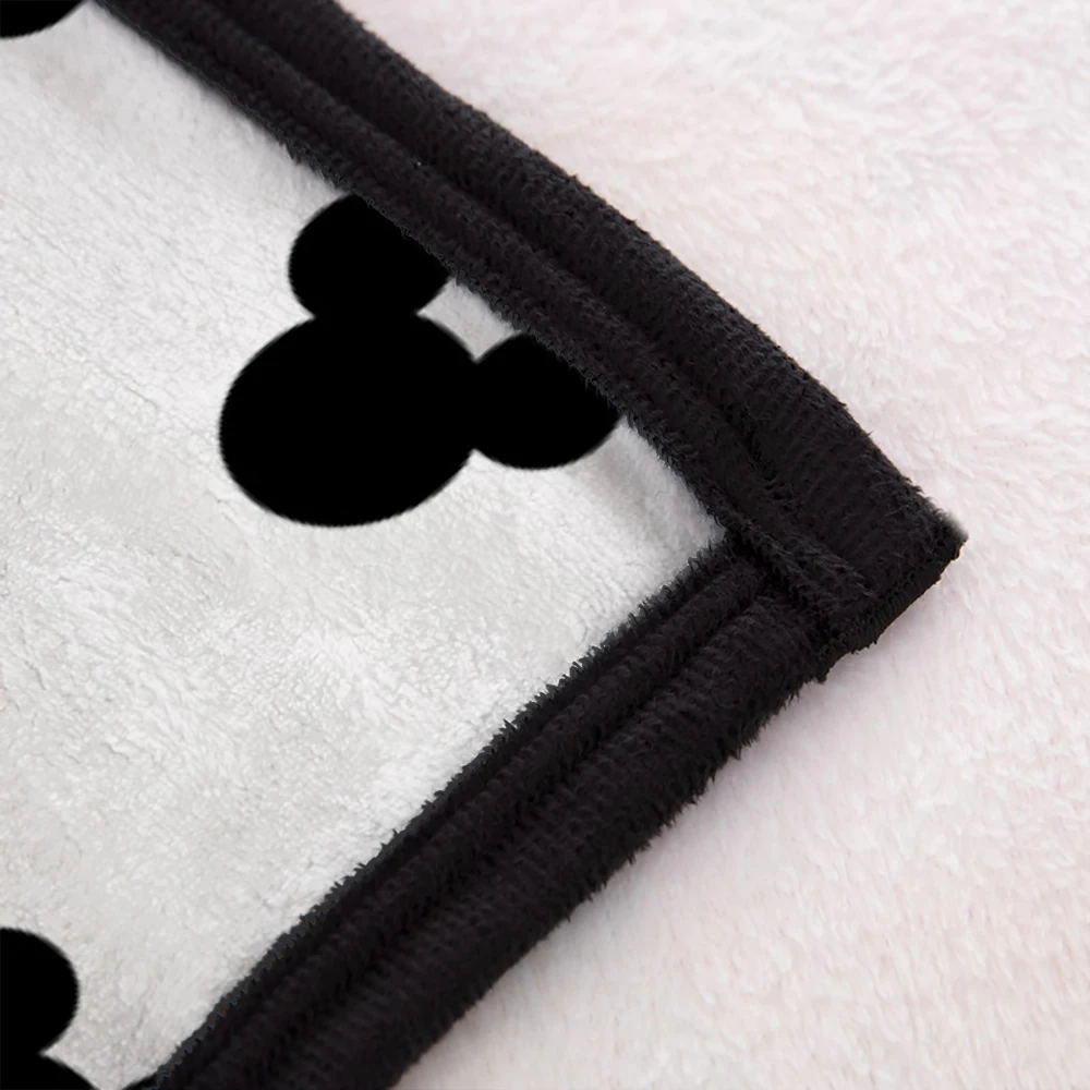 Одеяло с изображением Микки, 3d, Дисней, мультипликационный принт, плюшевое, для детей, черный цвет, диван-кровать, одеяло s