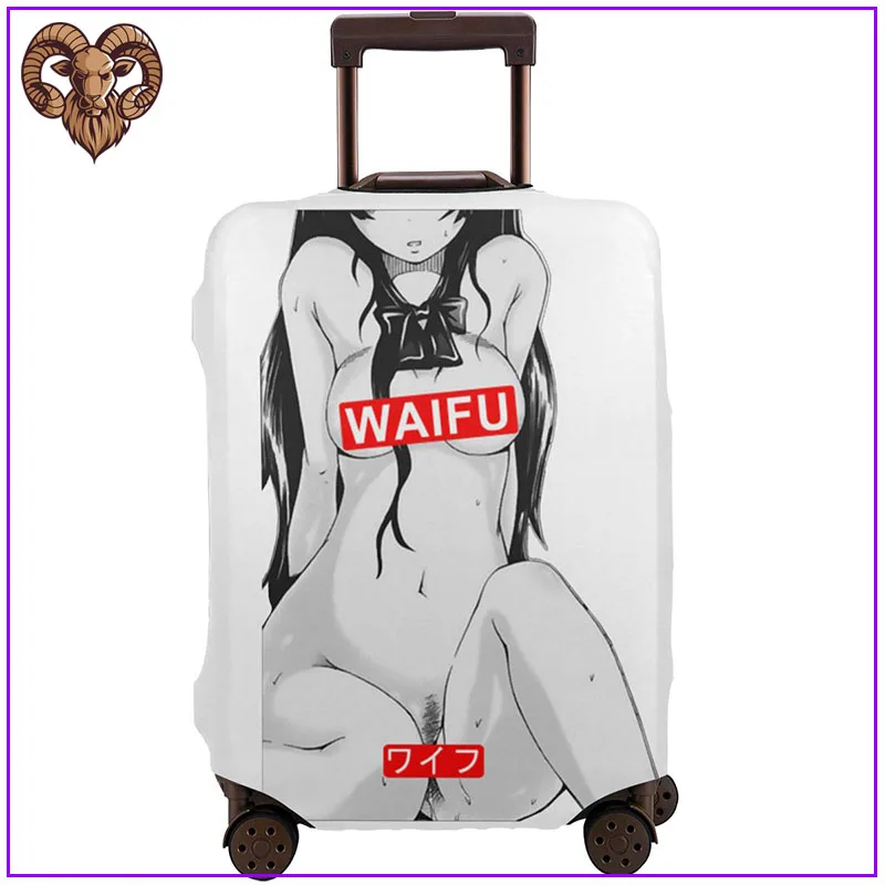 Материалы Waifu Ahegao Мультяшные аксессуары для путешествий с аниме защитный чехол